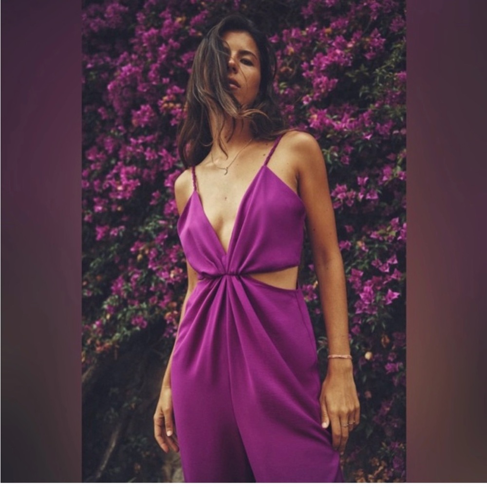 Zara Vibrant Pink Backless Dress